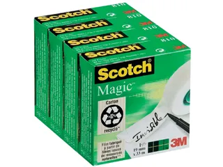 Plakband Scotch Magic 810 19mmx33m onzichtbaar mat - 1