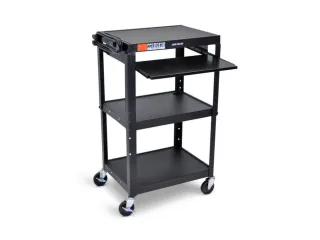 bijzetwagen,HxLxB 610-1060x610x460mm,zwart,3niveau(s) - 1
