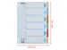 Intercalaire Esselte Premium A4 6 onglets 23 perf carton assorti
