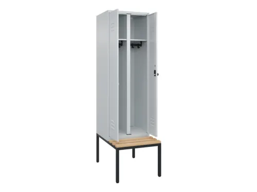 locker voor scheiding van kleding,HxBxD 2120x600x815mm,2vak