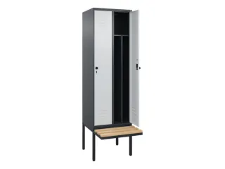 locker voor scheiding van kleding,HxBxD 2120x600x815mm,2vak - 2
