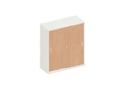 schuifdeurkast,HxBxD 1150x1000x430mm,decor romp wit,decor front beuken