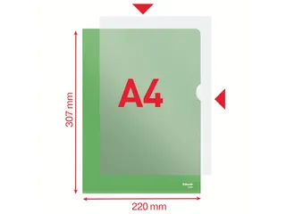 Insteekmap L-map Esselte Standaard A4 0.11mm Pp Groen - 3