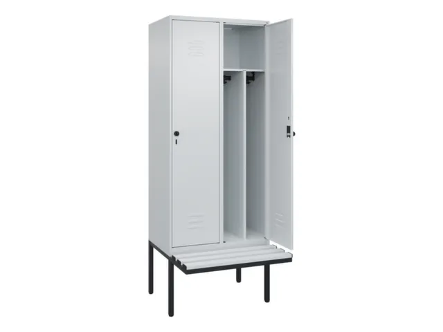 locker voor scheiding van kleding,HxBxD 2120x800x815mm,2vak