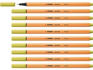 Fineliner STABILO point 88/67 fijn mosterd - 4