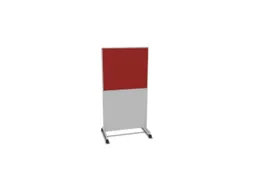 scheidingswand,HxB 1545x800mm,MP-lichtgrijs,BN4011-rood