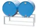 Support de soutirage acier HxlxP 350x1230x650mm 2x200l cornières port