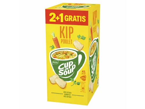 Cup-a-Soup Knorr kip 2+1 Gratis