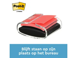 Memoblokdispenser 3M tbv Post-it Z-Note 76x76mm transparant + 12 blok - 4