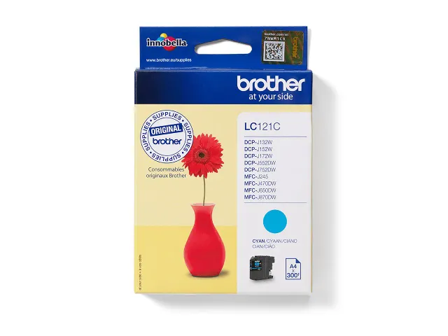 Inktcartridge Brother LC-121C blauw