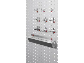 Abax-Haken Voor Geperforeerde Platen L 200mm Einde Schuin - 2
