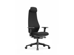 Emilia Ergonomische Bureaustoel Zwart Hoofdsteun 3D-armleggers
