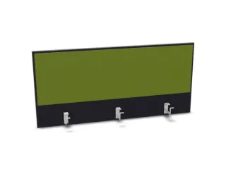 opzetpaneel,v. bureau,aanbouw achter,B 1200mm,CC-zwart,BN7048-groen - 1