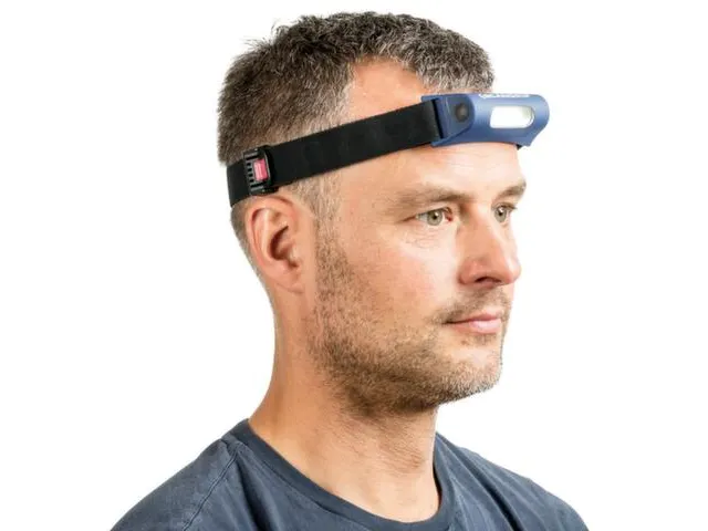 koplamp,COB-led,150lumen,geweven tape,Batterij