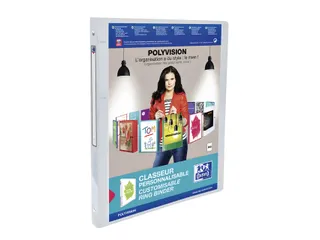 Presentatieringband Oxford Polyvision A4 4 rings O-mech 15mm transpara - 1
