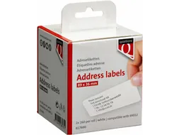 Labeletiket Quantore 99012 89x36mm Adres Wit