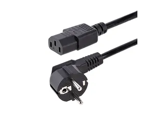 Stroomkabel 3 Meter18AWG, EU Schuko naar C13 Voedingskabel - 1