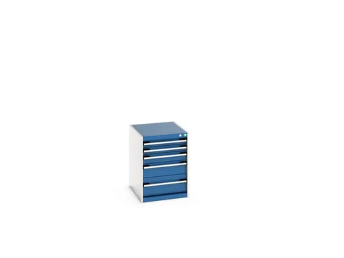 ladekast HxBxD 700x525x650mm 5laden romp RAL7035 front RAL5010