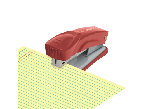 Q-connect Nietmachine Metaal Half Strip 25vel Rood
