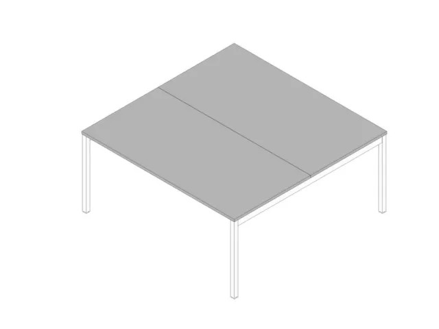 In hoogte verstelbare benchtafel,HxBxD 680-760x1600x1600mm,blad grijs