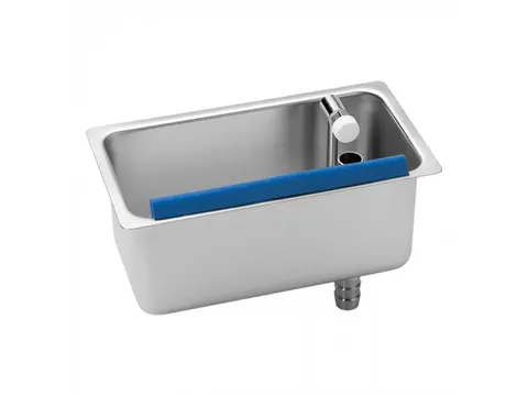 Stöckel IJslepelspoeler inbouw RVS met kraan en overloop