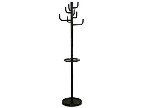 staande kapstok,HxØ 1800x450mm,8jashaken,parapluhouder/druppelvanger