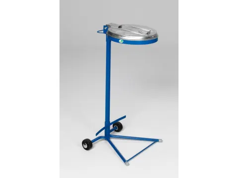Afvalverzamelaar Verrijdbaar Deksel Verzinkt Frame Blauw