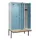 locker met bank,voor scheiding van kleding,HxBxD 2120x1200x815mm,4vak