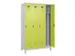 locker voor scheiding van kleding,HxBxD 1950x1200x500mm,4vak