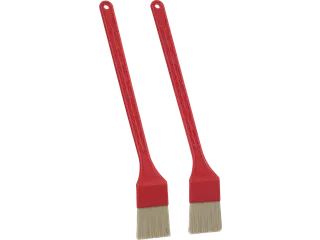 Hygiene Toastborstel 3002-4 set 2 stuks, rood, medium vezels, 395mm - 1