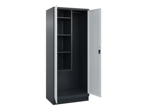 schoonmaakkast,HxBxD 1950x800x500mm,links 4vakken