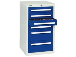 ladekast HxBxD 900x515x500mm 6laden vergrendeling RAL7035 RAL5010