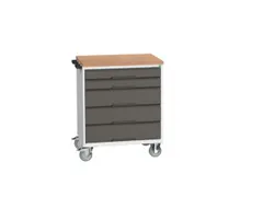 chariot à outils HxlxP 980x800x600mm plateau multiplex