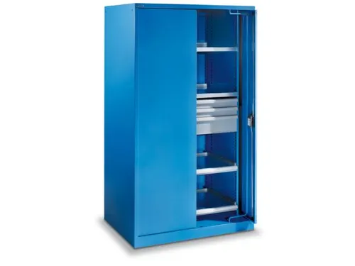 zwaarlastkast met zwenkdeuren,HxBxD 1950x1146x690mm,lak RAL6011