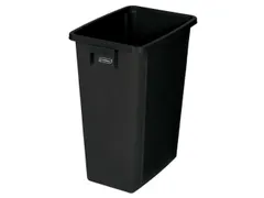 afvalverzamelaar,60l,HxBxD 580x320x460mm,romp PP zwart,gesloten