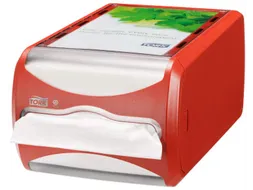 Tork 272512 Xpressnap Counter Napkin Dispenser Rood