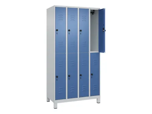 dubbeldekse locker,HxBxD 1950x1000x500mm,4x2vak.,vak B 250mm