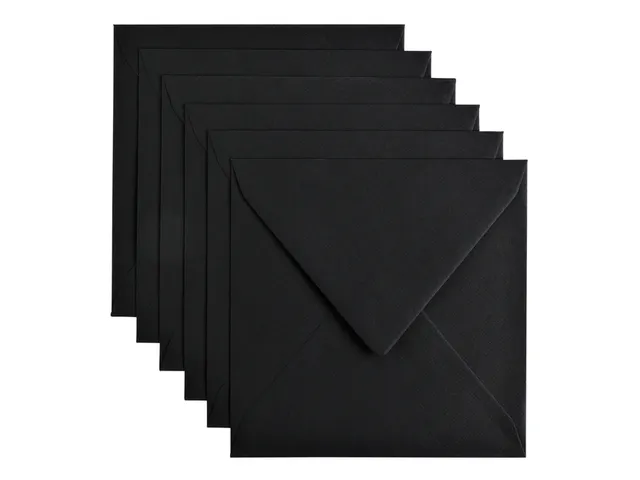 Envelop Papicolor 140x140mm Ravenzwart Gegomd