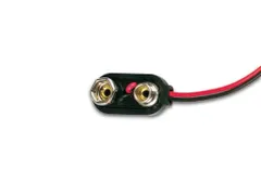 Batterijclip Voor 1 x 9V-CEL ("I"-Type) (ABS)