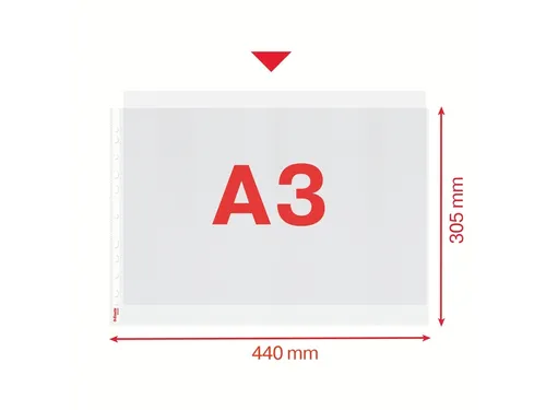 Showtas Esselte 55230 Standaard A3 Landscape Pp 0.09mm 11-Gaats