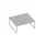 benchtafel,HxBxD 730x1800x1600mm,blad grijs,sledeframe aluminium