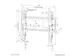 Neomounts LEVEL-750 WL35-750BL14 Support mural inclinable robuste pour