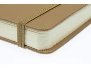 Schetsboek Kangaro A4 taupe PU HC 80 vel 140gr roomwit met elastiek en - 7