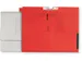 Arnato verzamelmap met 1 soufflet en tabrand A4 rood, doos 100 stuks