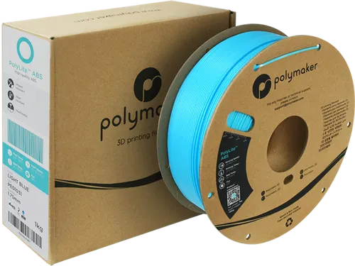 Polymaker PolyLite ABS filament 1,75 mm licht Blauw 1kg