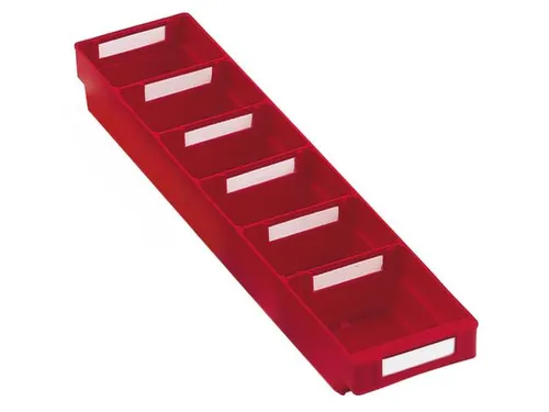 Stellingbak Extra Vlak Pp Hxbxd 65X120X500Mm Rood