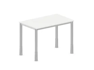 In hoogte verstelbaar bureau,HxBxD 720-840x1000x600mm,Bl-wit - 2