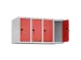 opzetkast,v. locker,4vak.,vak B 250mm,HxBxD 500x1000x500mm,vleugeldeur