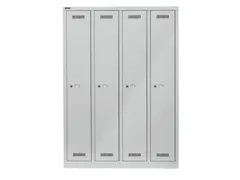 garderobekast,HxBxD 1700x1183x500mm,4vak,vak B 248mm,cil.-slot,