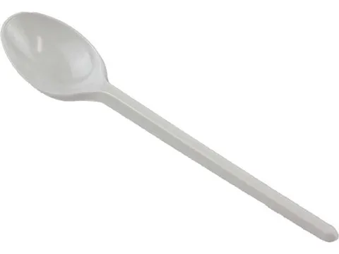 Koffielepel IEZZY herbruikbaar PP 130mm 50 stuks wit